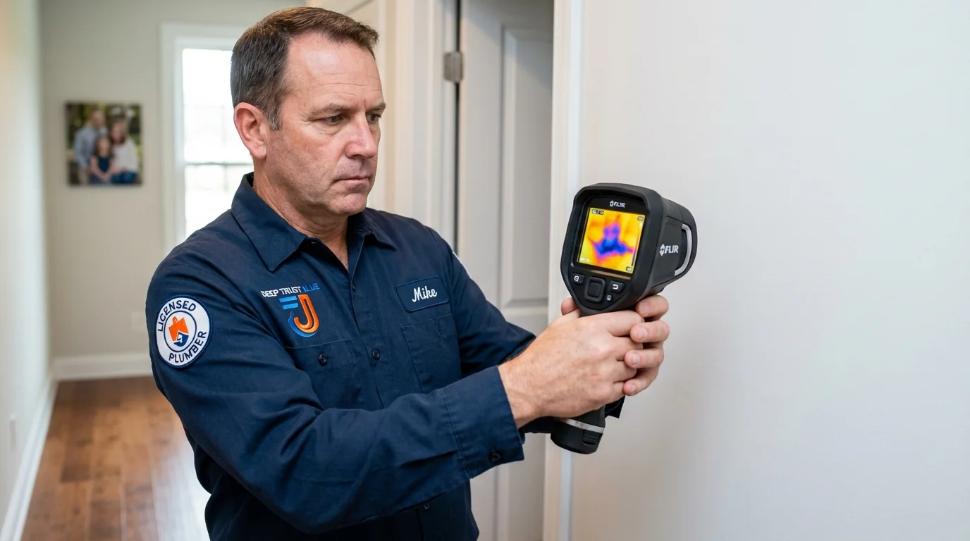 Thermal imaging leak detection by Johns Plumbing LLC in Cave Creek